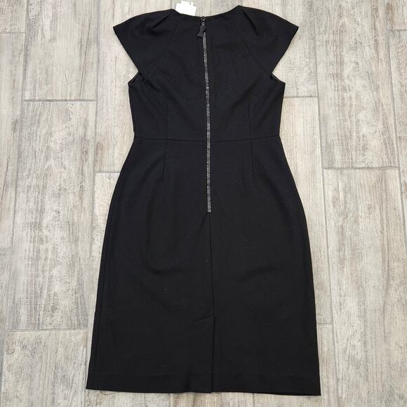 Kate Spade New York Ivie Pleated Stretch Sheath Dress Women’s 6 Black LBD - Picture 8 of 13